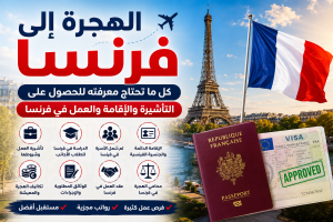 طرق الحصول على التأشيرة والإقامة والعمل في فرنسا